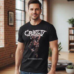 Cruelty Cabinets T Shirt Rock Band Black Graphic Tee Mens Size L